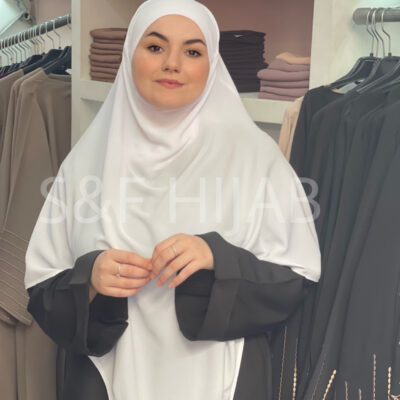 خمار L  أبيض ناصع