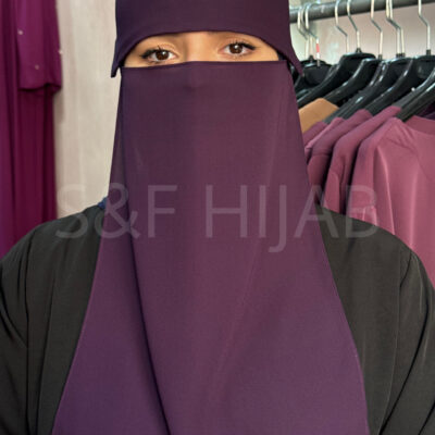 نقاب مظلة فبنفسجي غامق