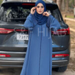 عباءة بلون ازرق الجينز