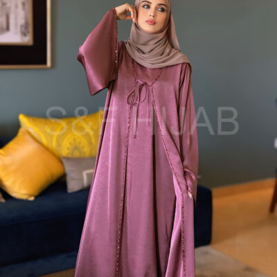 عباءة نسمة وردي